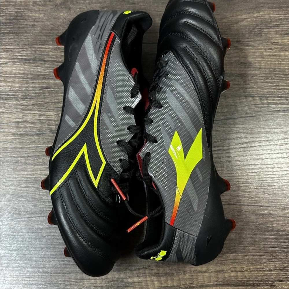 Diadora Brasil Elite Veloce ITA LPX FG Black 101.17878501D0136 Men’s Size 9.5